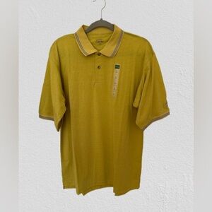 NWT Cabela’s Men’s Mustard-Colored Polo Shirt, Sz L